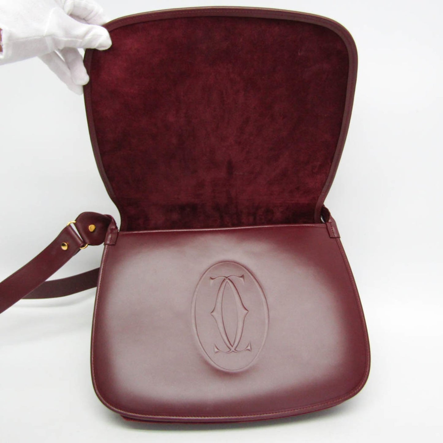 Cartier Must · Suede Flap Shoulder