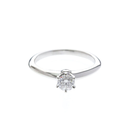 Tiffany Classic Solitaire · Platinum · Diamond · Size 4 (EU 47.5)