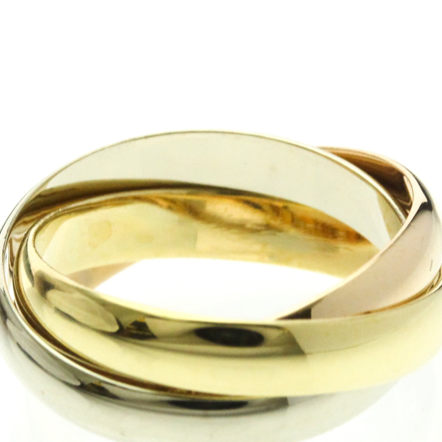 Cartier Trinity · Tri-Gold Band Ring