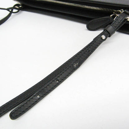 Balenciaga Navy Pochette · Canvas & Leather