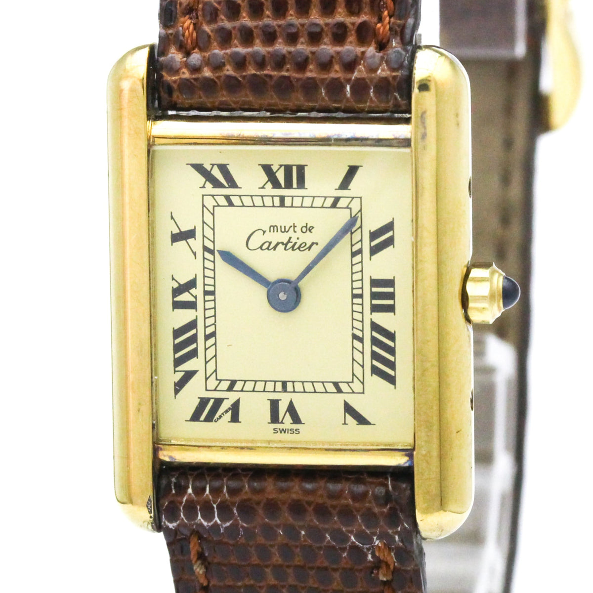 Cartier Must Tank · Gold Plated · Quartz