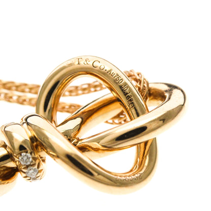 Tiffany Knot Key · 18K White Gold · Diamond