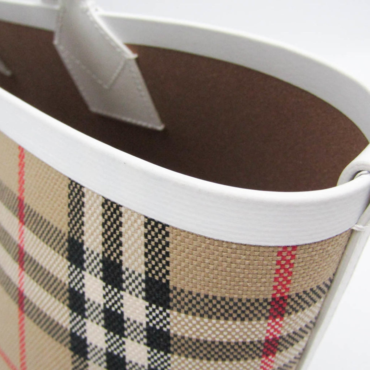 Burberry Small London · Canvas Checked Tote