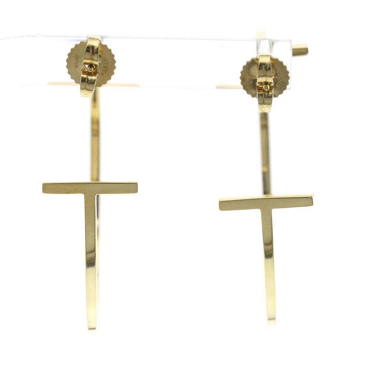 Tiffany T Wire · Hoops · 18K Yellow Gold