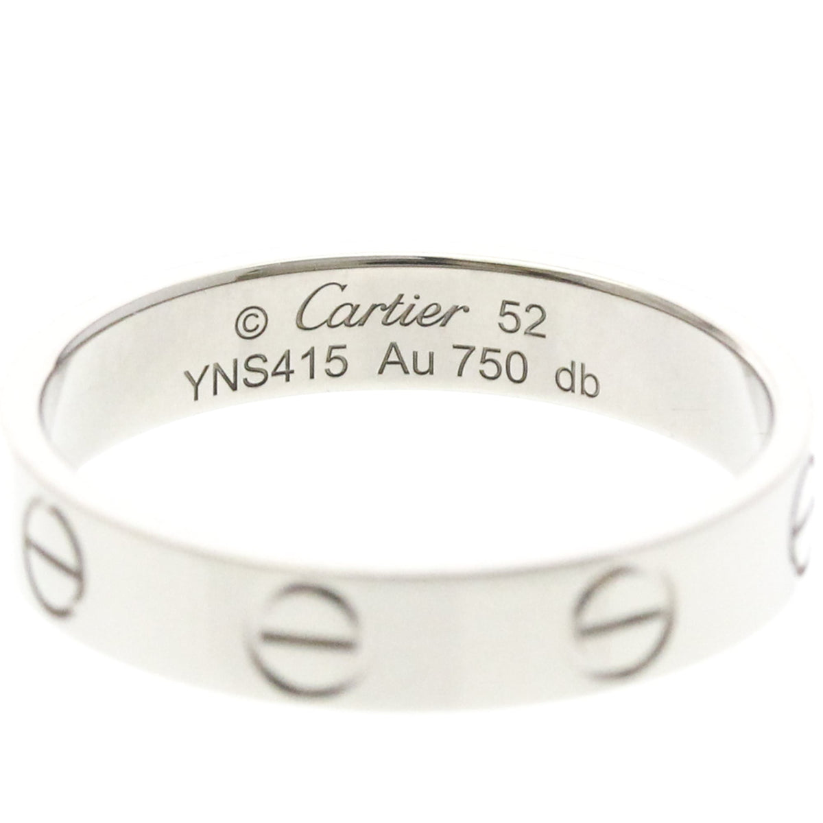 Cartier Mini Love · 18K White Gold · Size 6 (EU 55)