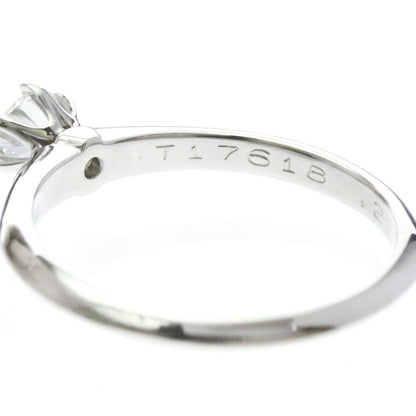 Tiffany Solitaire · Platinum · 0.22ct Diamond · Size 5 (EU 52.5)