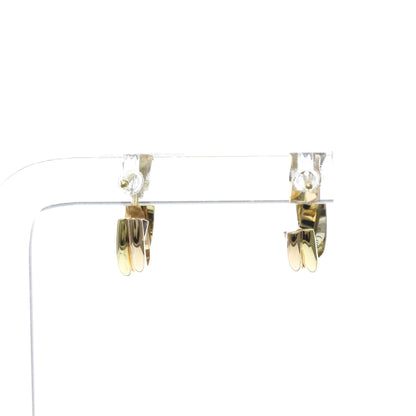 Cartier Trinity · Tri-Gold Hoop Earrings