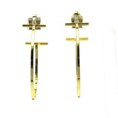 Tiffany T Wire · Hoops · 18K Yellow Gold