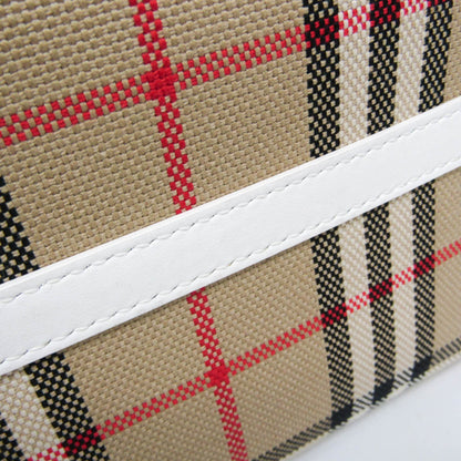 Burberry Small London · Canvas Checked Tote