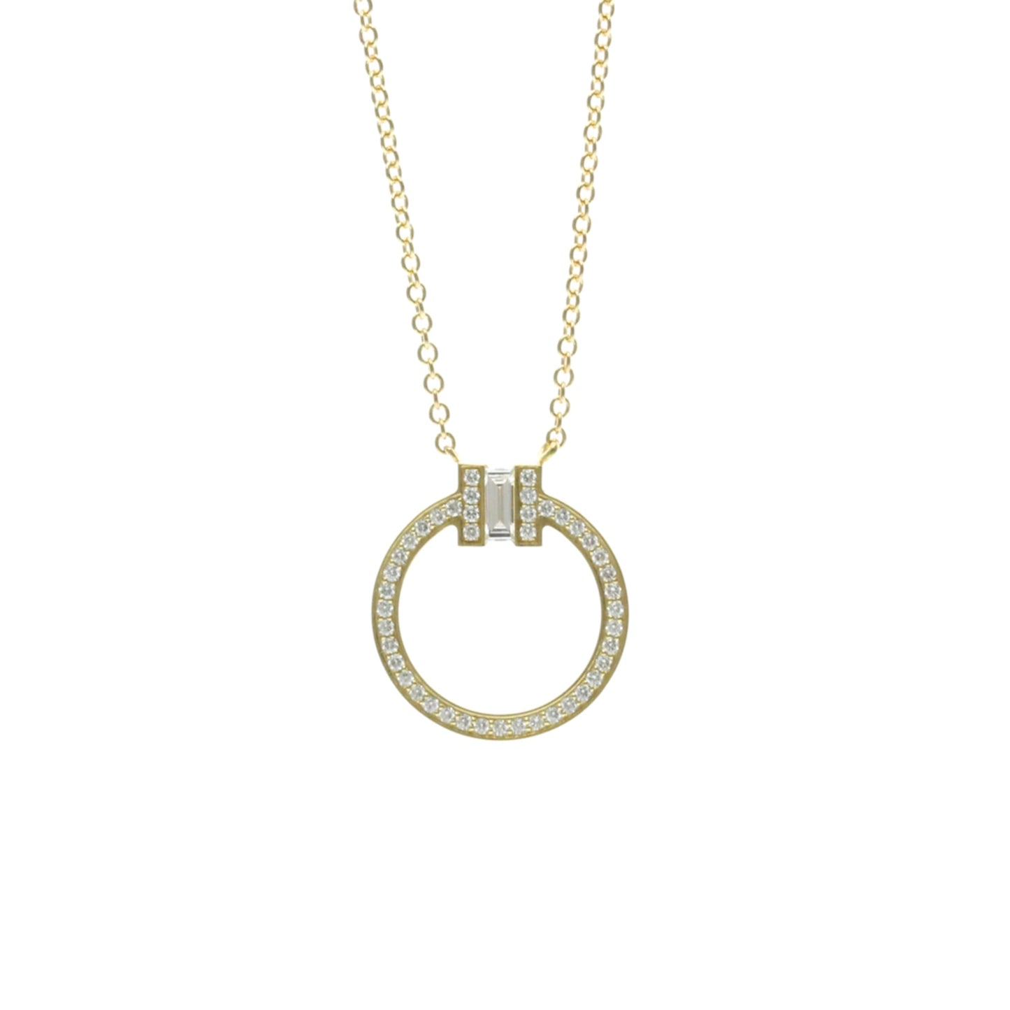 Tiffany T Circle · 18K Yellow Gold · Diamond