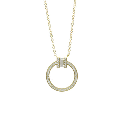 Tiffany T Circle · 18K Yellow Gold · Diamond