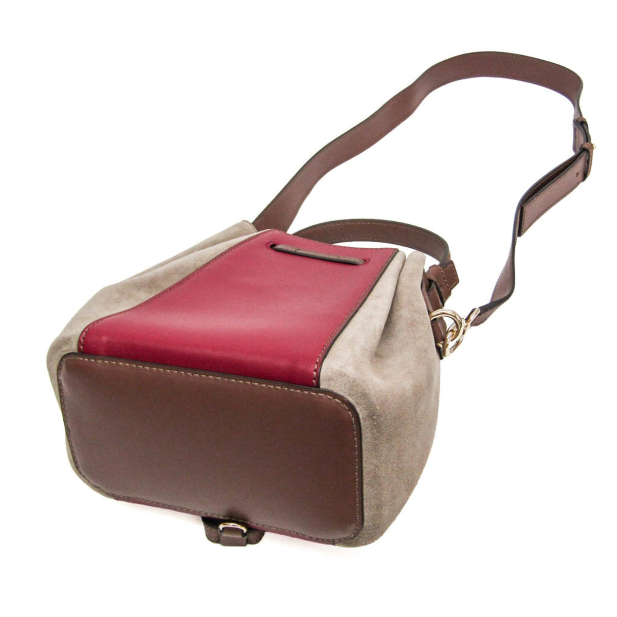 Furla Miastella Mini Bucket · Suede Bordeaux