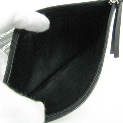 Balenciaga Logo Print · Leather Clutch
