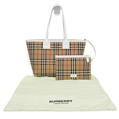 Burberry Small London · Canvas Checked Tote