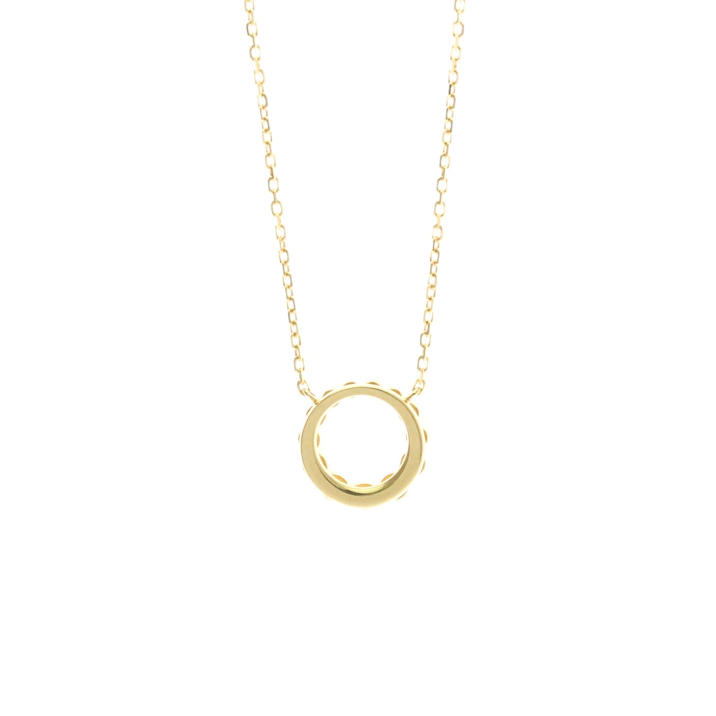 4°C Circle Diamond · 18K Yellow Gold