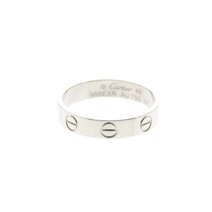 Cartier Mini Love · 18K White Gold · Size 4.75 (EU 51.88)