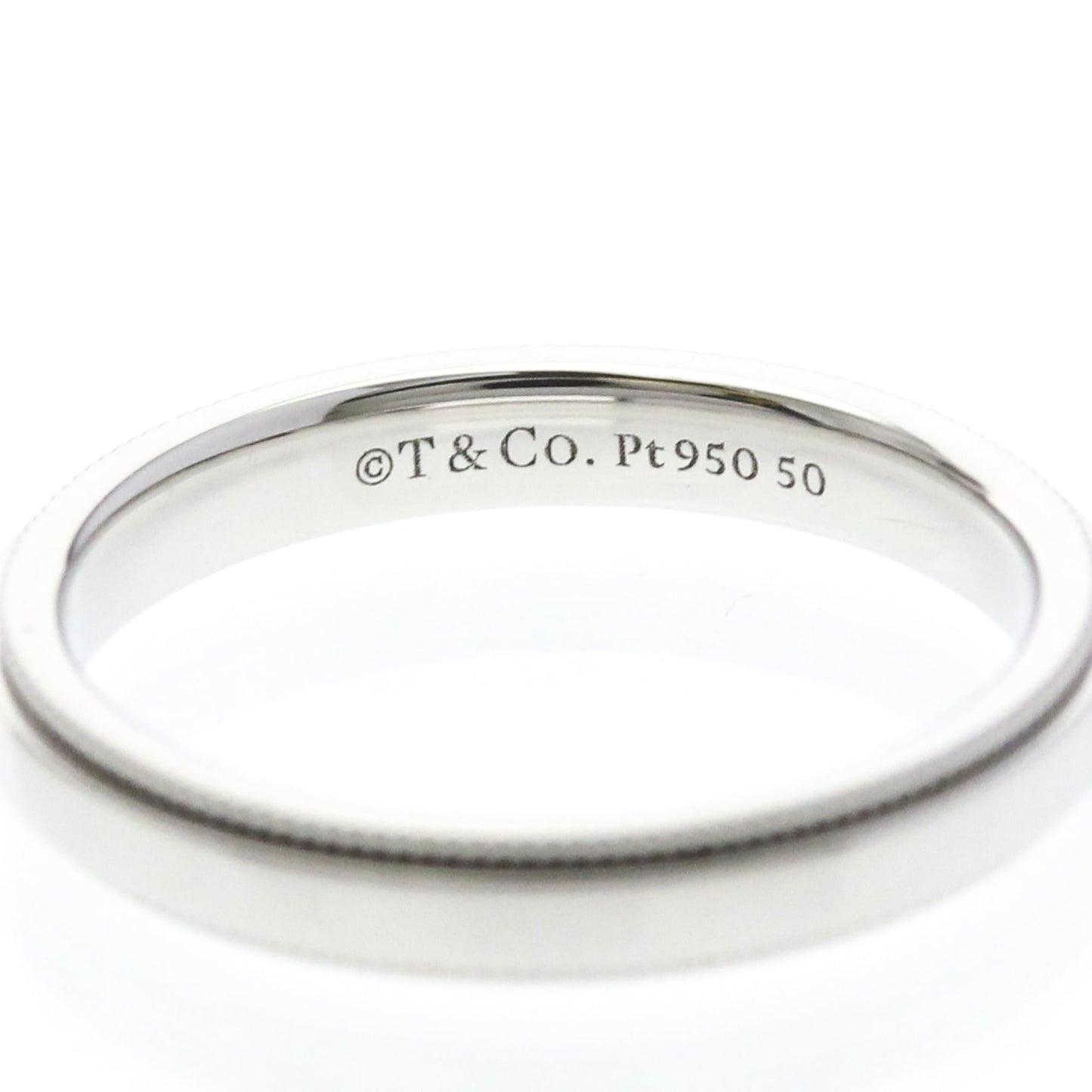 Tiffany Milgrain Band Ring · Platinum