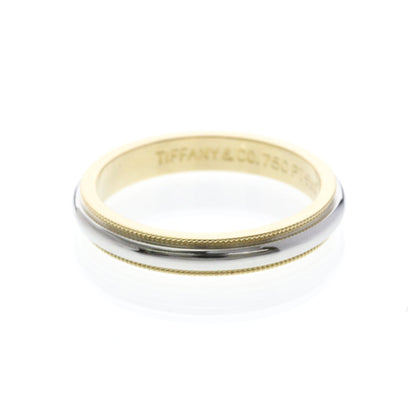 Tiffany Milgrain · Platinum & 18K Yellow Gold