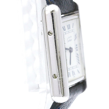 Cartier Must Tank · Sterling Silver · Quartz