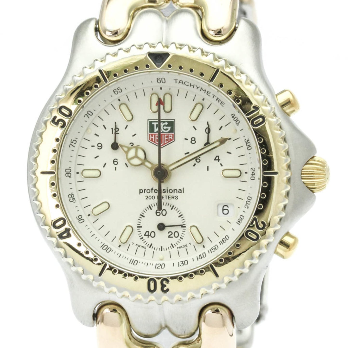 Tag Heuer Sel Chronograph · Gold Plated Steel