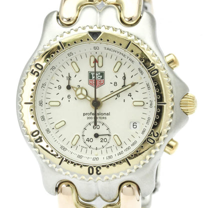 Tag Heuer Sel Chronograph · Gold Plated Steel