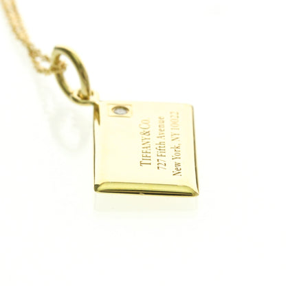 Tiffany Letter Envelope · Diamond · 18K Gold