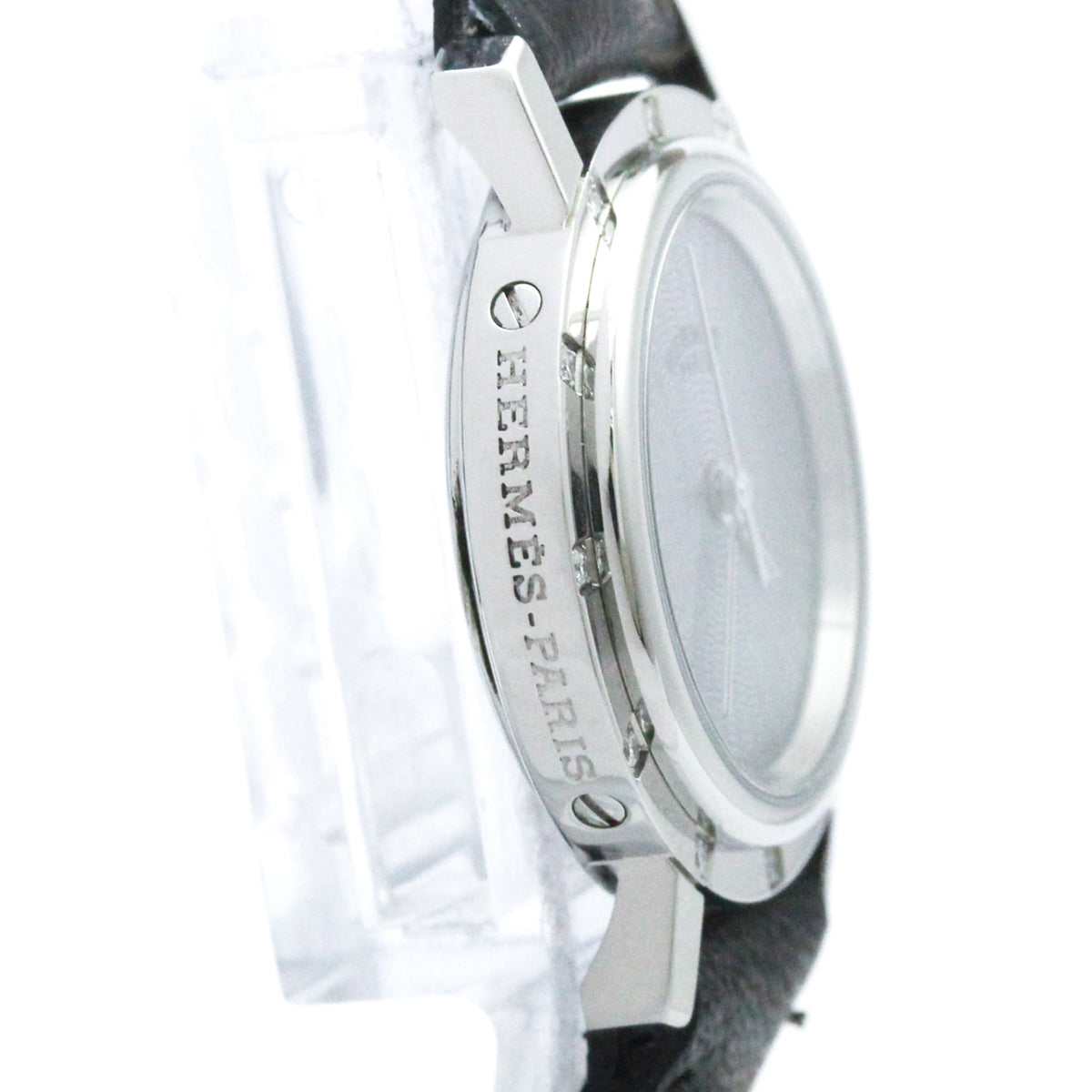 Hermès Clipper · Steel · Mother-of-Pearl