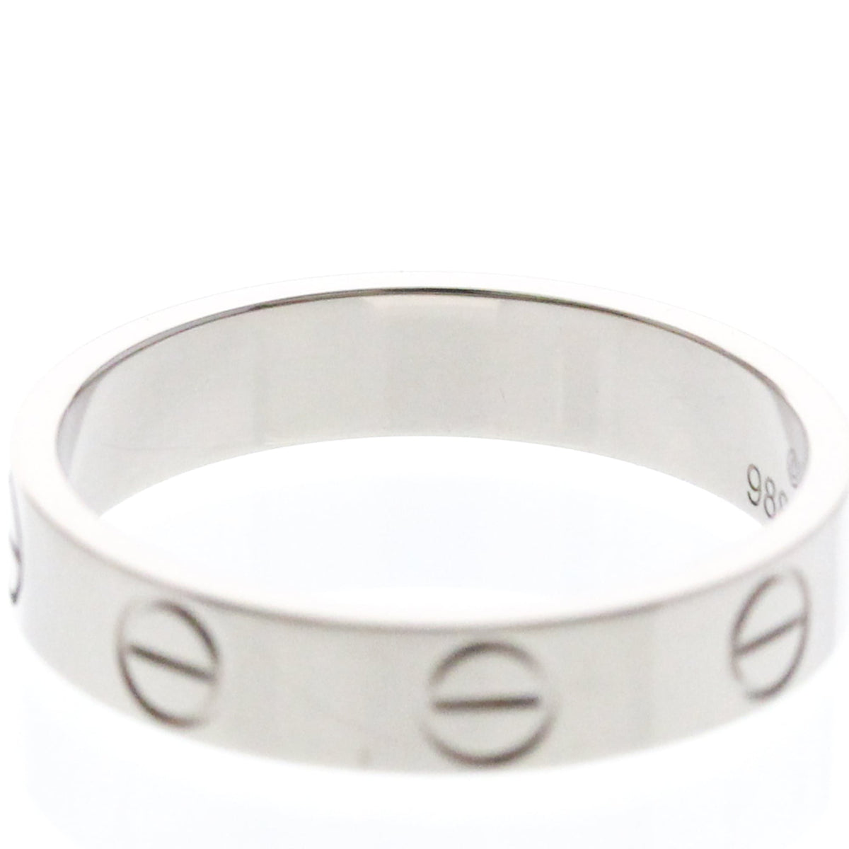 Cartier Mini Love · 18K White Gold · Size 4.75 (EU 51.88)