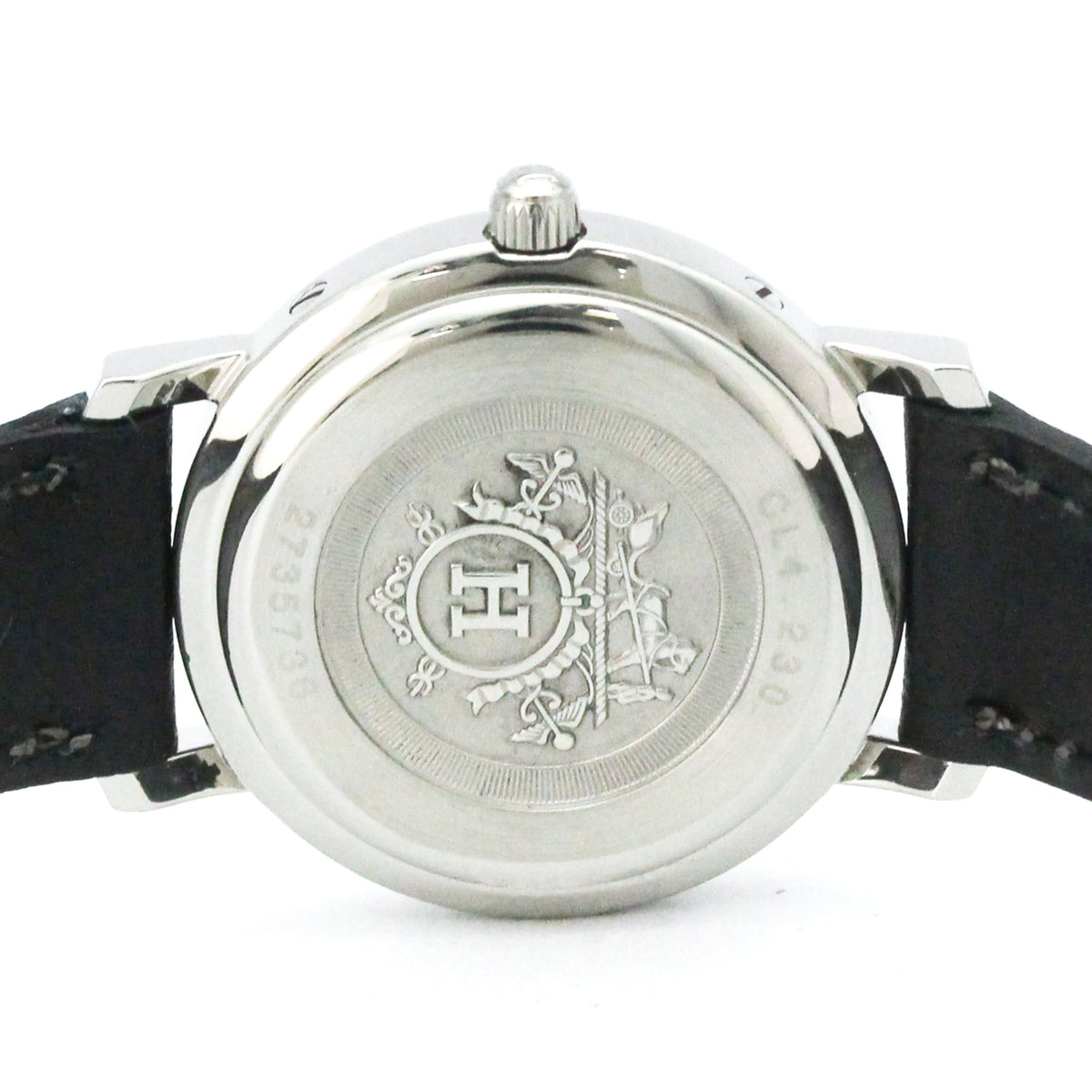 Hermès Clipper · Steel · Mother-of-Pearl