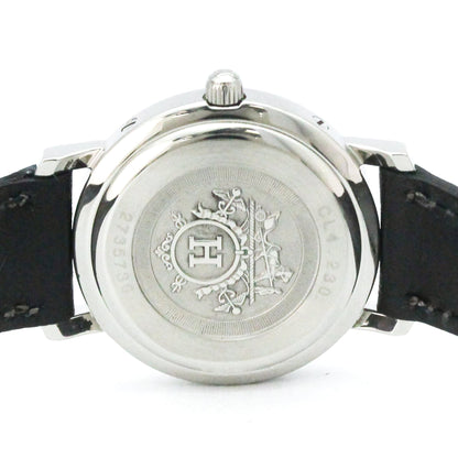 Hermès Clipper · Steel · Mother-of-Pearl
