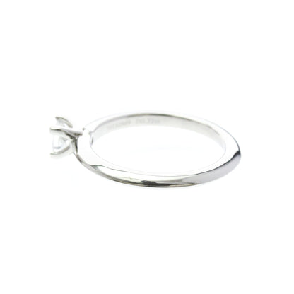 Tiffany Solitaire · Platinum · Diamond 0.22ct · Size 4 (EU 50)