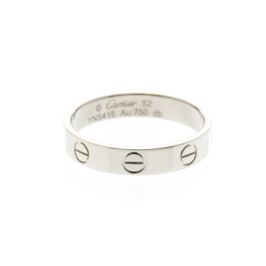 Cartier Mini Love · 18K White Gold · Size 6 (EU 55)