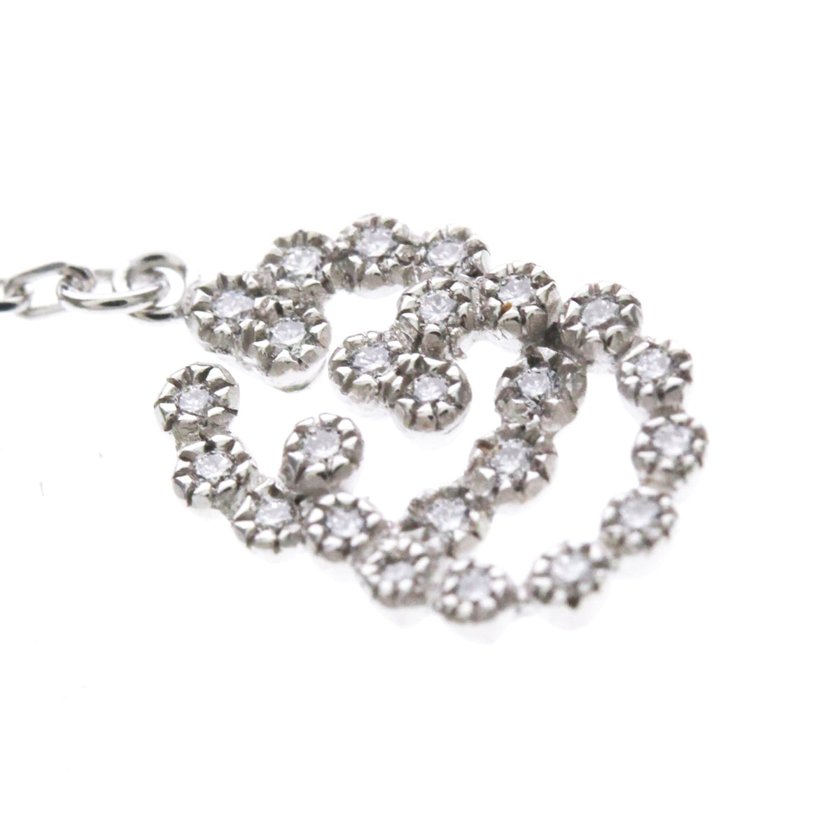 Gucci Double G Diamond · 18K White Gold