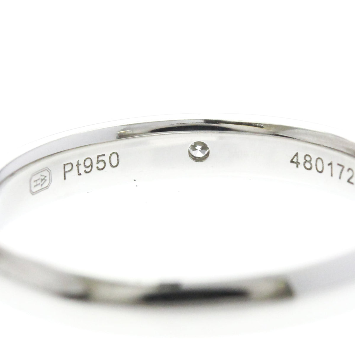 Harry Winston · Platinum · Diamond Wedding Band · Size 7 (EU 55)