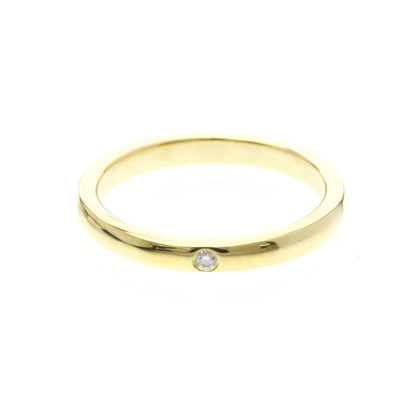 Tiffany Stacking Band · 18K Yellow Gold · Diamond