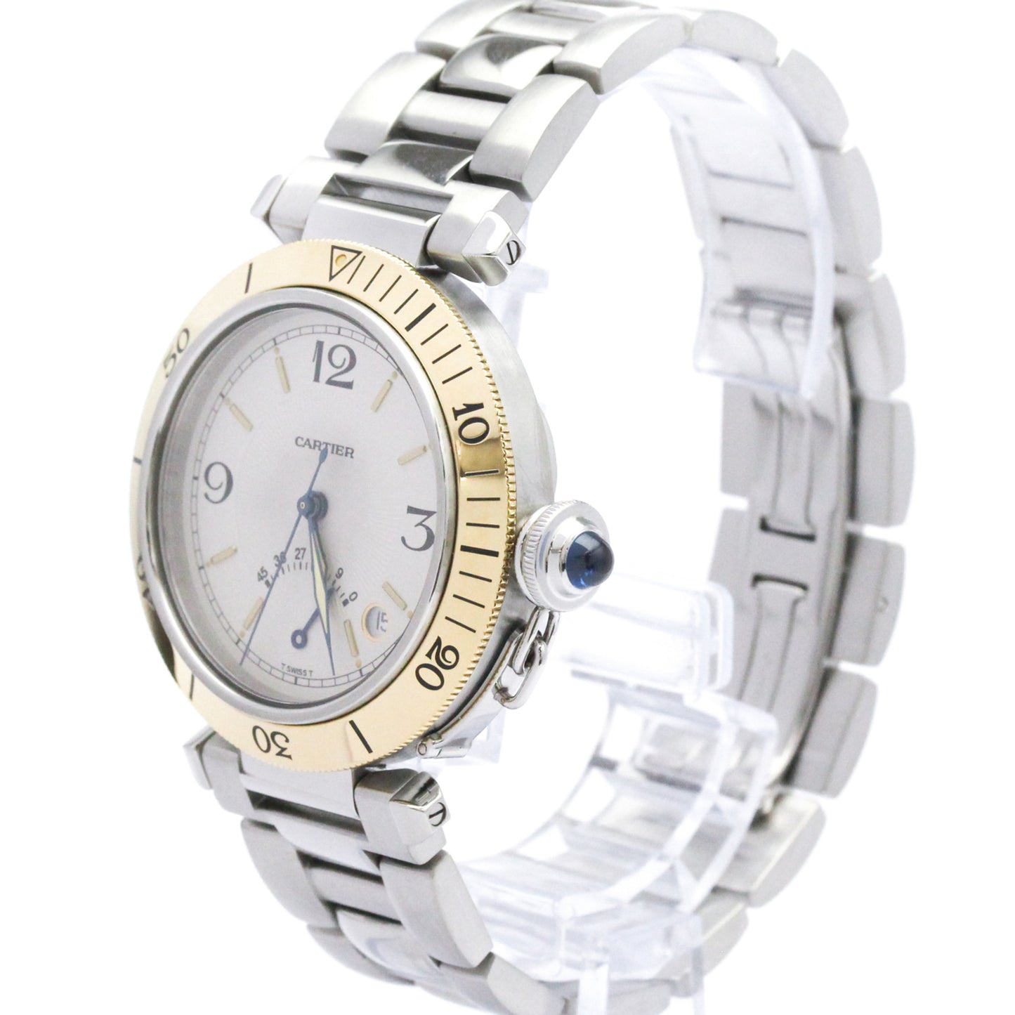 Cartier Pasha 38 · 18K Yellow Gold · Steel