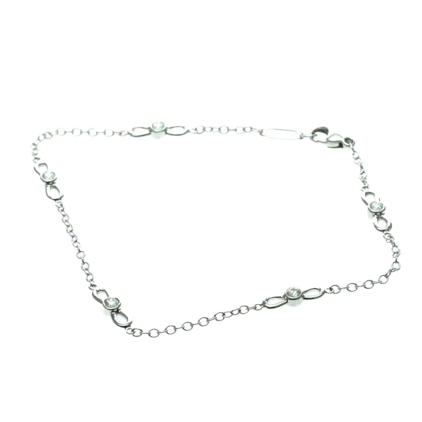 Tiffany Ribbon · Diamond · 18K White Gold