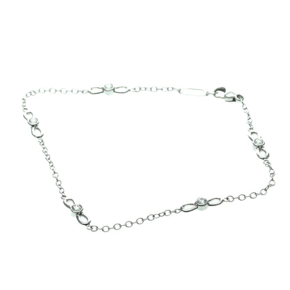 Tiffany Ribbon · Diamond · 18K White Gold