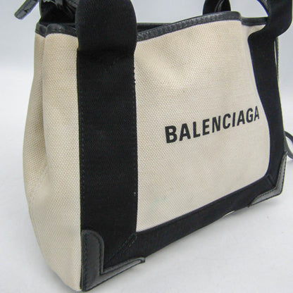Balenciaga Navy Cabas XS · Canvas & Leather