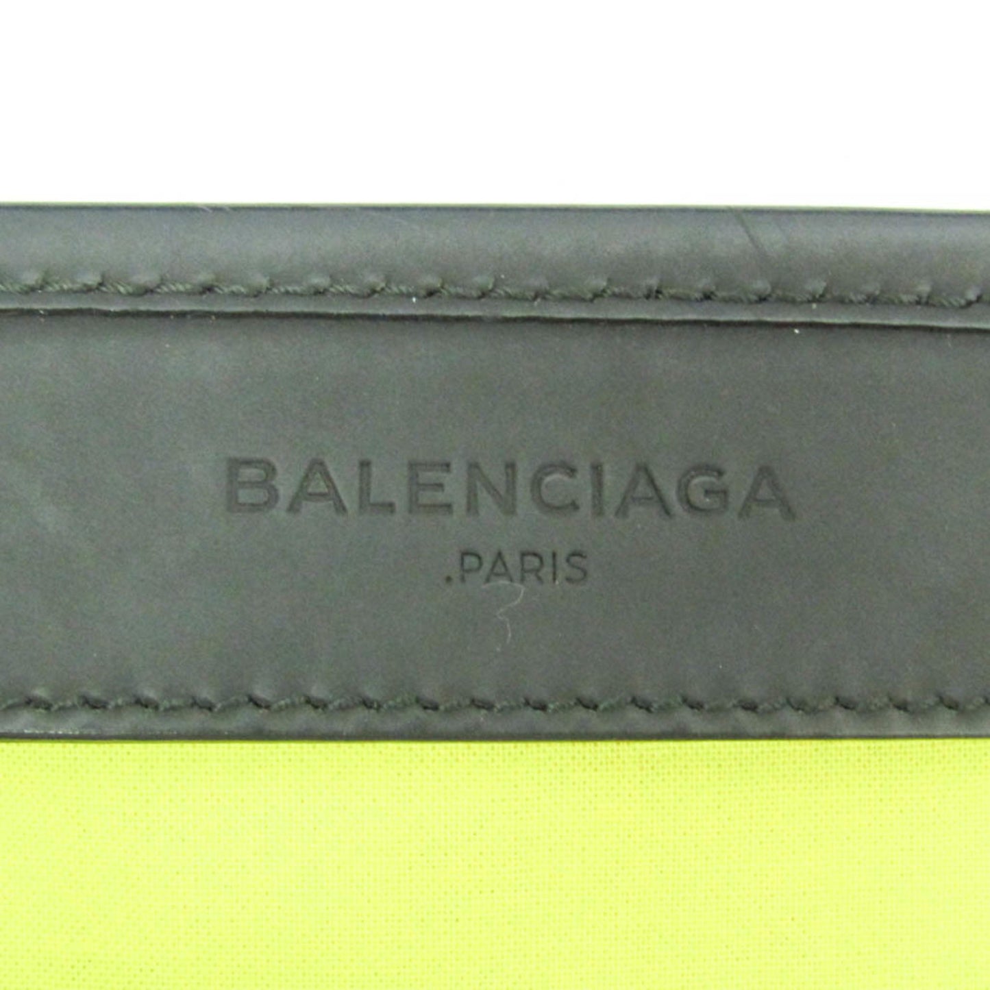 Balenciaga Navy Cabas · Striped Canvas
