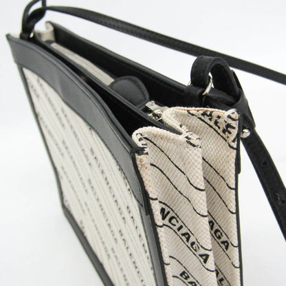 Balenciaga Navy Pochette · Canvas & Leather