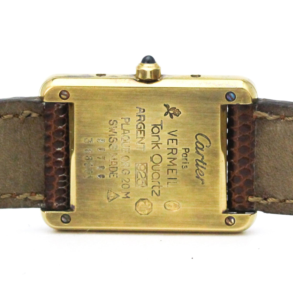 Cartier Must Tank · Gold Plated · Quartz