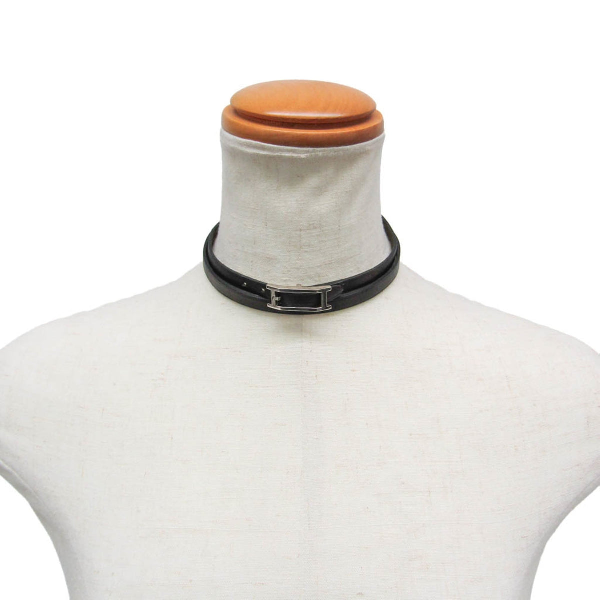 Hermès Hapi III · Leather Choker Bangle