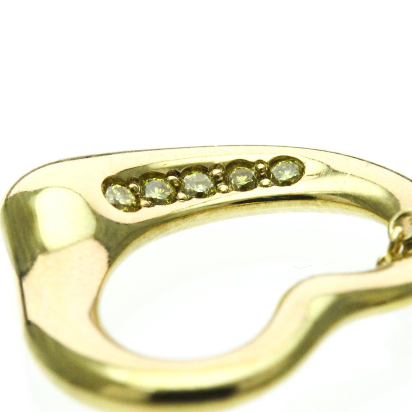 Tiffany Open Heart · 18K Yellow Gold · Diamond
