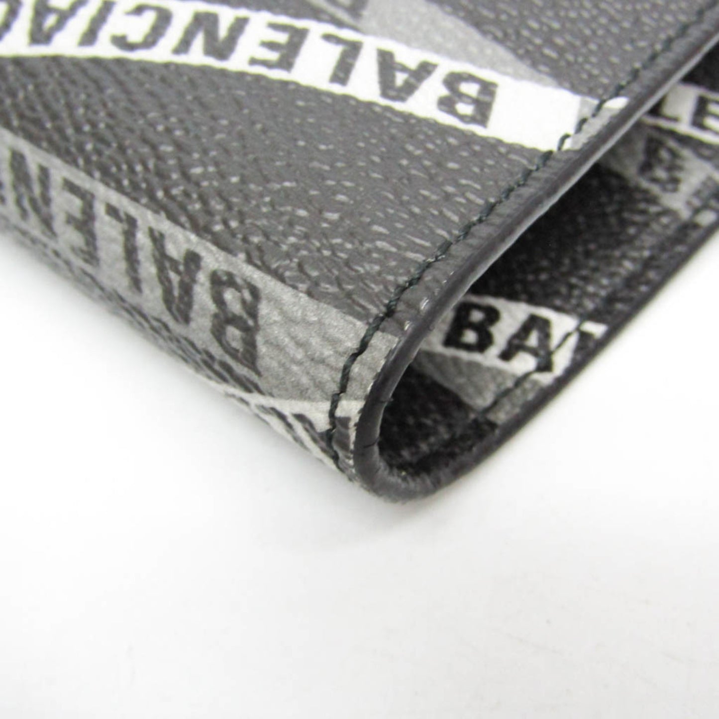 Balenciaga Logo Print · Leather Clutch