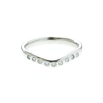 Tiffany Curved Band · Platinum · Diamond