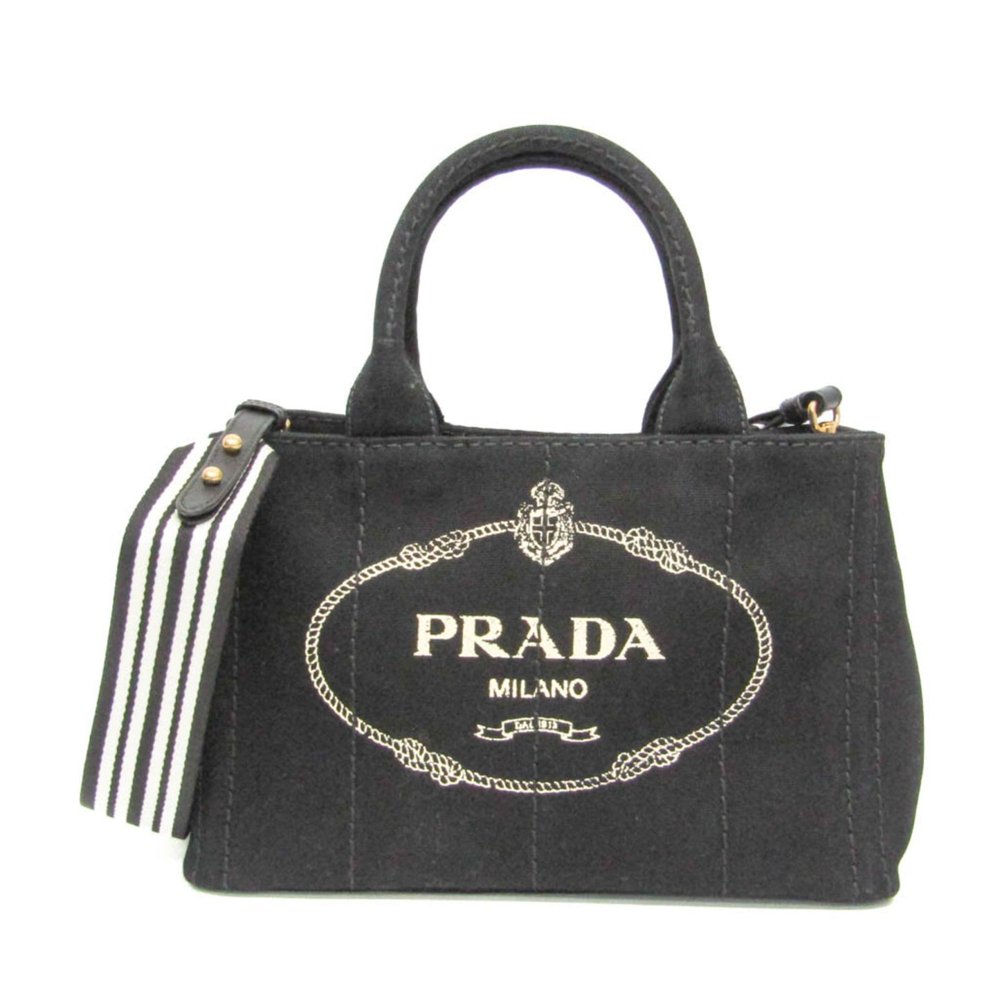 Prada Canapa · Denim Shoulder Bag