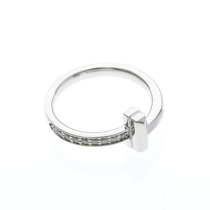 Tiffany T One · Diamond · 18K White Gold · Size 4.5 (EU 51.25)