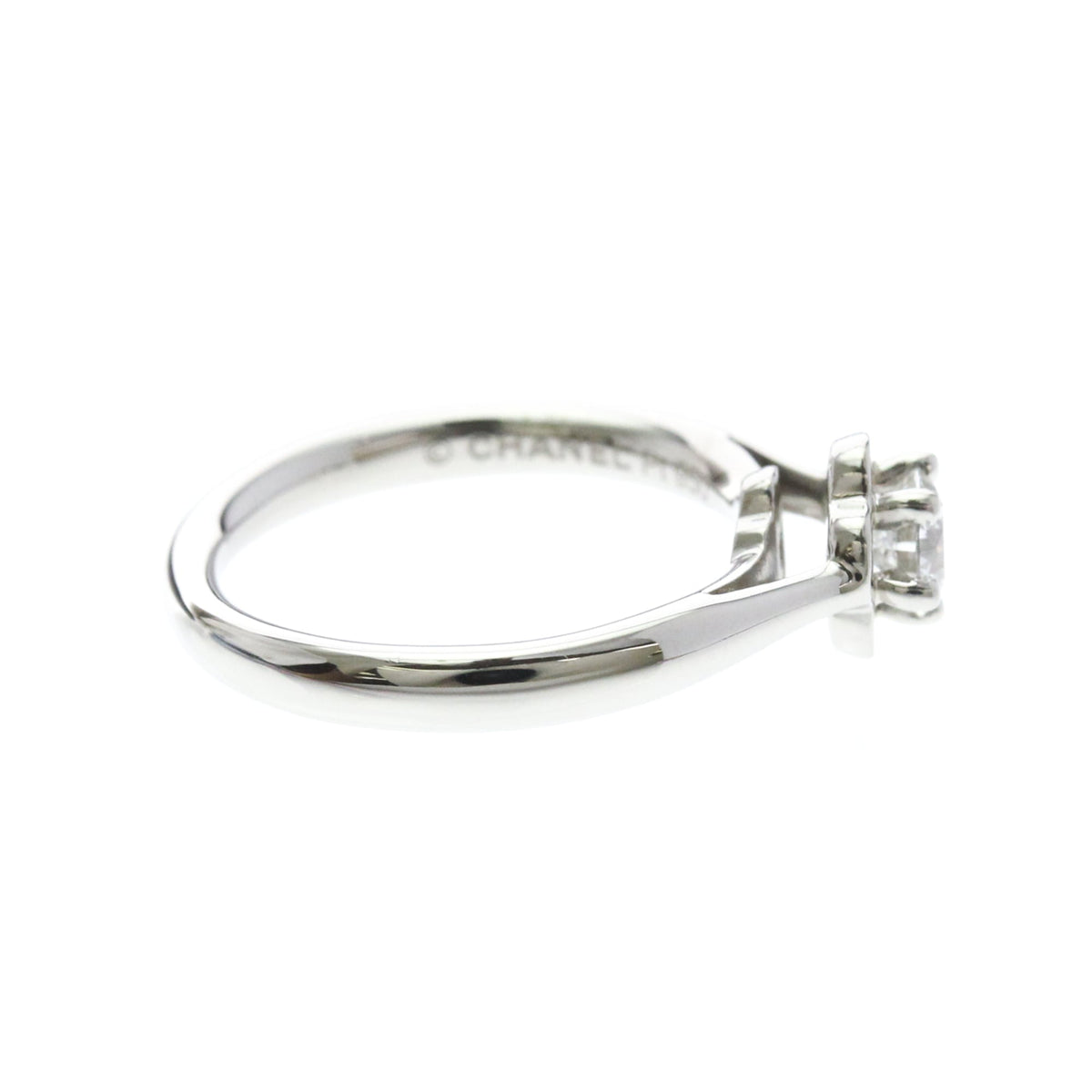 Chanel Camellia · Platinum · Diamond · Size 4 (EU 50)