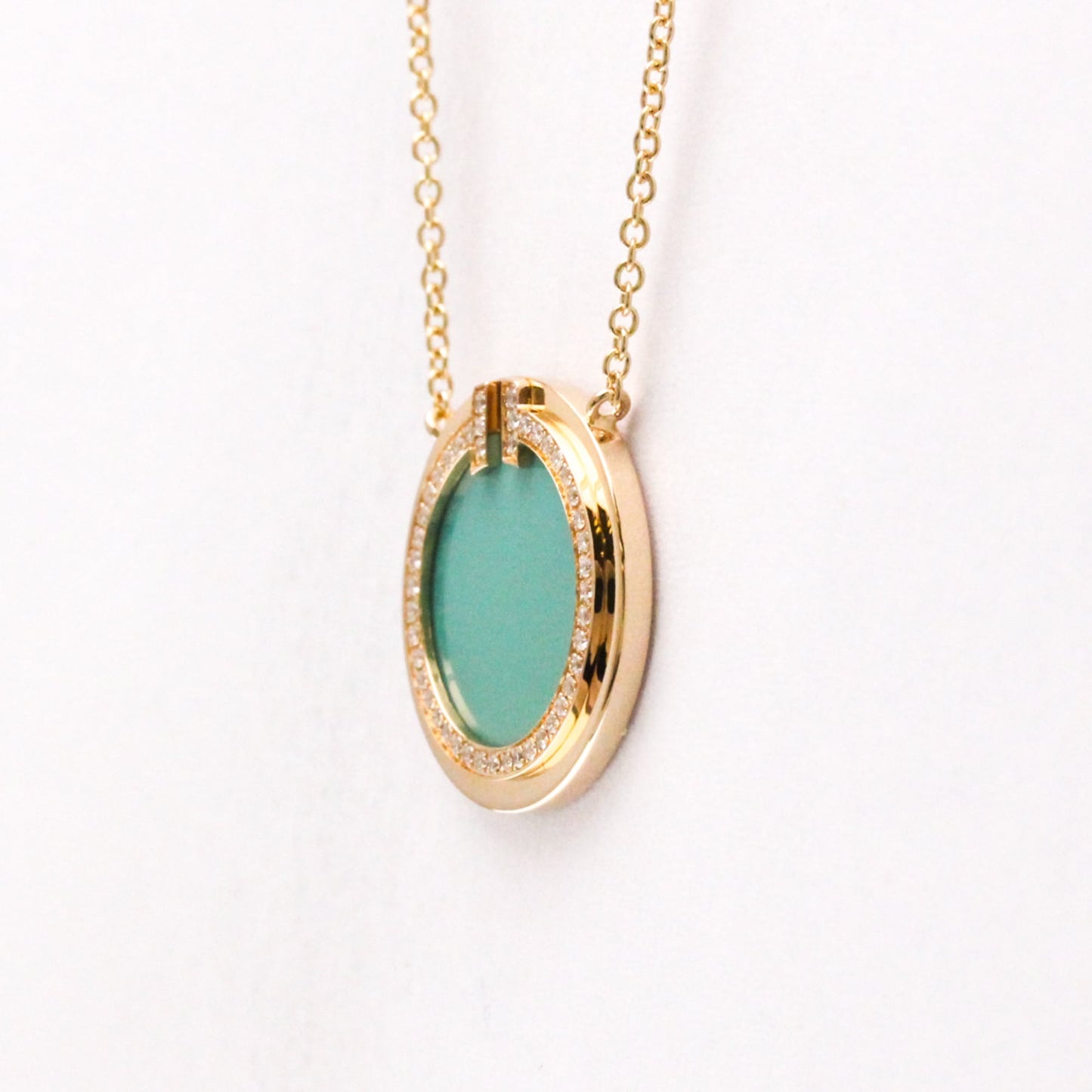 Tiffany T Two · Turquoise Diamond · Rose Gold